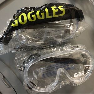 NWT Bundle 2 Goggles Clear Lens Anti-fog Coated